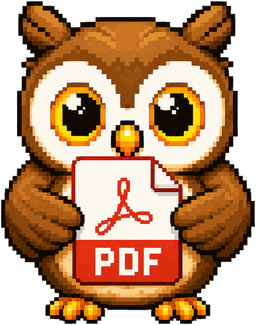 ConvertOwl mascot holding a PDF file